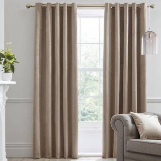 Laurence Llewelyn-Bowen Montrose Velvet Blackout Thermal Eyelet Curtains117 x 183cm