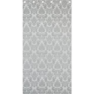 Catherine Lansfield Catherine Lansfield Silver Damask Jacquard Lined Eyelet Curtains