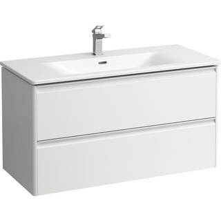 LAUFEN Palace vaskeskab inkl. håndvask, mat hvid, 100 cm