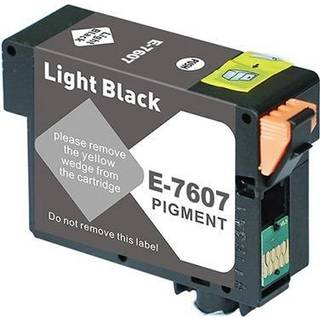 Kompatibel blækpatron Epson T7607 - C13T76074010 lys sort 29,5 ml