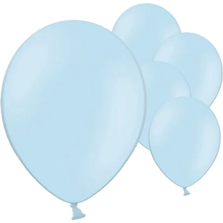 100 stk. Latexballoner himmelblå 12" - Perfekt til festdekorationer & heliumbrug