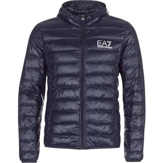 EA7 Herren Daunenjacke blau unifarben