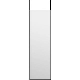 Dørspejl Glas Og Aluminium - Sort / 30 x 100 cm