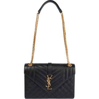 Saint Laurent Envelope Medium shoulder bag - black - One Size