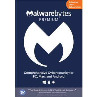 Malwarebytes Premium - 5 enheder / 1 år
