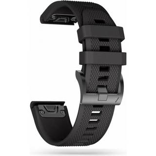 Universal Garmin 22mm QuickFit Rem Tech-Protect Smooth Rem - Sort