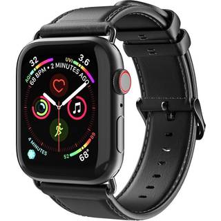 Dux Ducis Leather Watch Band Apple Watch 41mm Series 7 Black