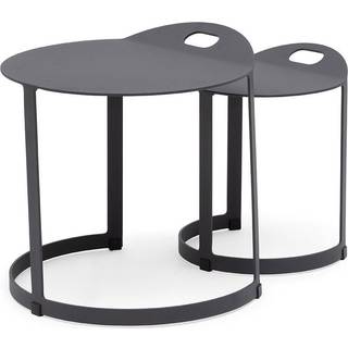 Hillerstorp Videnäs satsbord Trækul 45x45x46/32x31x39 cm