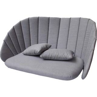 Cane-Line - Peacock Dynset 2-pers. sofa, grå - Udendørs puder & Puder - Foerson & Hiort-Lorenzen - Grå