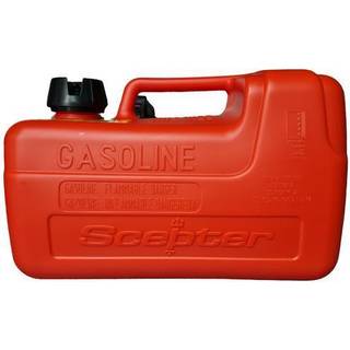 Bærbar brændstoftank Scepter Portable Marine Tank, 12 liter, med tankmåler, 363 x 264 x 231 mm, højdensitetspolyethylen (HDPE), rød