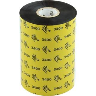 Zebra RIBBON 3400 110MMX450M - Farvebånd refill (termisk overføring) Sort