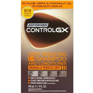 Just for Men Control GX Shampoo Shampoo og balsam Til gråt hår til mænd 118 ml - 118 ml