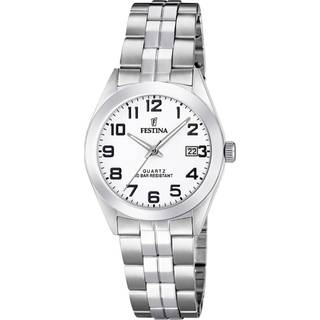 Festina F20438-1 Classic Hvid/Stål Ø28 mm
