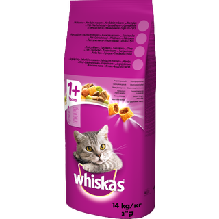 Kattemad Whiskas Voksen Oksekød 14 Kg