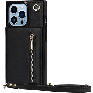 Zipper halskæde etui Apple iPhone 13 Pro Max - Sort