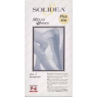 Solidea Relax Unisex komprimerende, behandlende knæstrømpe i klasse II Plus line – sort Str. XL, 1 par