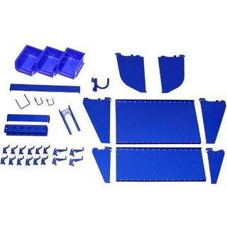 Wall Control Slidsed Tool Board Workstation Accessory Kit Pegboard og Slidsede Tool Board - Blue