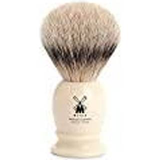 Mühle Silvertip Barberkost, 19 mm, Classic, Hvid Kunstharpiks