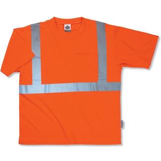 Ergodyne herre h?j synlighed reflekterende sikkerhed t-shirt orange s?lv 3x-stor USA