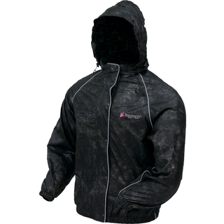 Frogg Toggs Women's Road Toad Reflective Jacket Black Large