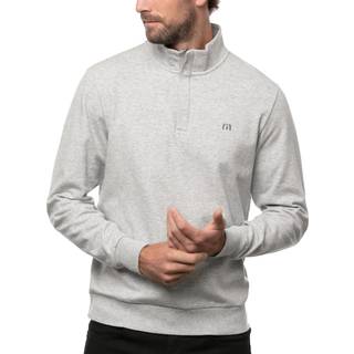 Travis Mathew Cloud Quarter Zip Heather Grey XL