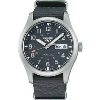 Seiko 5 Sports Field Watch Automatic Grey Dial Grey NATO Strap Men's Watch SRPG31K1