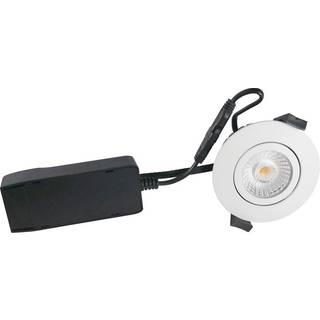 Nordtronic Low ECO indbygningsspot rund 6W 3000K, mat hvid