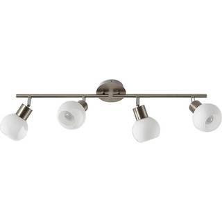 Lindby loftlampe Elaina, 70 cm, 4 lyskilder, nikkel, glas, E14