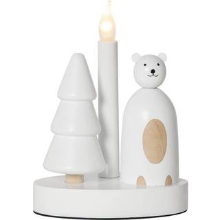 Star Trading - Advent Candlestick Christmas Joy - White - 21 cm