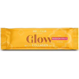 Wellexir Glow Beauty Collagen Drink Passion Fruit 6 g 50 stk.