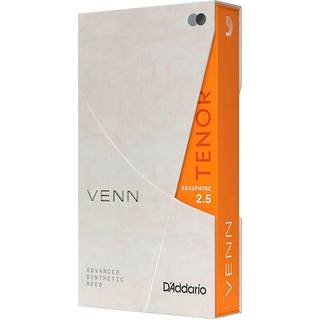 D'Addario Woodwinds Venn G2 Synthetic Tenor Sax Reeds - Tenor Saxofon Reeds med avanceret syntetisk r?rkonstruktion af polymerfibre harpiks natur