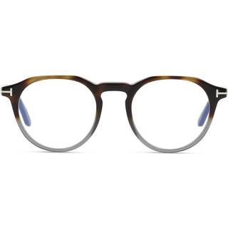 Tom Ford FT5833-B Blue-Light Block 056 49 Briller Mænd Tortoiseshell - Grey Tortoise - 49mm