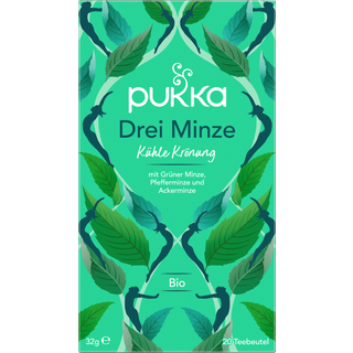 Pukka Økologisk urtete Three Mints, med grøn mynte, pebermynte og feltmynte 1310.94 DKK/1 kg