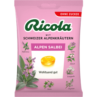 Ricola Alpe Salvie/uden sukker 75 g.