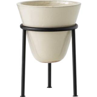 Audo Copenhagen - Daiza Planter, H35/Ø25, Ivory - Krukker og vaser - Hvid