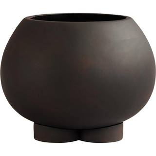 101 Copenhagen Vases - 'Urchin' plant pot, mini, dark grey in Coffee Concrete