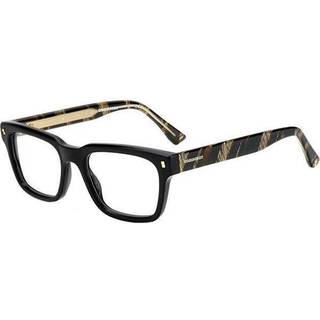 Dsquared2 D2 0022 37N 51 Briller Mænd Black - Black Horn - 51mm