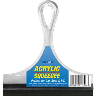 Ettore 17006 Akryl Squeegee 6-tommer, klar - Premium vinduesrengøringsværktøj