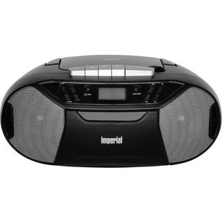 imperial PBB 1 Compacte bærbar ghettoblaster med cd-afspiller, kassettebåndoptager og FM-radio