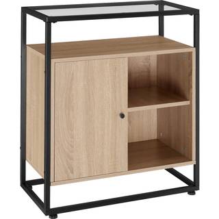 Kommode Conventry 70x38x80,5cm - Industrielt lyst træ, egetræ Sonoma