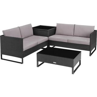 Polyrattan loungesæt Ostuni - sort