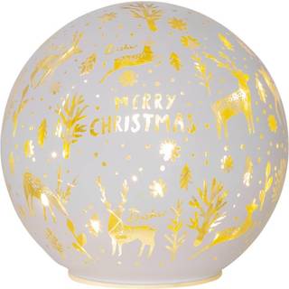 Star Trading - Glass Decoration Merry Xmas - Juledekoration med LED