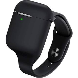 AirPods (1 & 2. gen.) Blød Silikone Armbånd - Sort