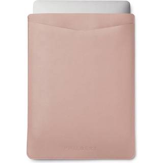 Philbert UltraSlim Vegansk Læder Sleeve m. Strop Til MacBook / Laptop 13" (31,0 x 22,5 x 2 cm) - Lyserød