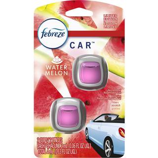 Febreze Vent Clip Car Air Freshener lugt eliminator vandmelon duft 2 klip