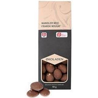 Mandler m. Fransk Nougat Økologisk - 90 gram - Økoladen