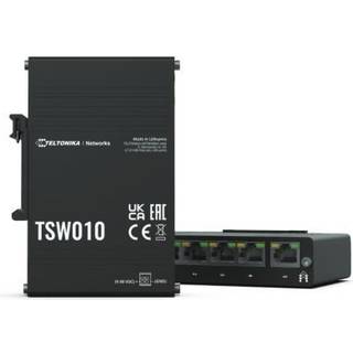 Teltonika TSW010 DIN Rail Ethernet Switch 5-Port 10/100Mbps