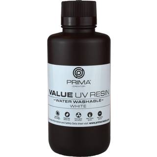 PrimaCreator Value Vand Vaskbart UV Resin - 500 ml - Hvid