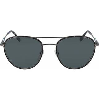 Lacoste Mand L102SNDP 033 Solbriller Metal Rifle tønde Grå Rund Polariseret