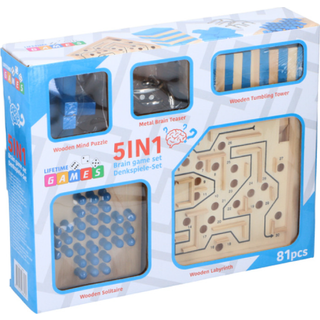 IQ puzzle - hjernevrider puslespil, 5-i-1
